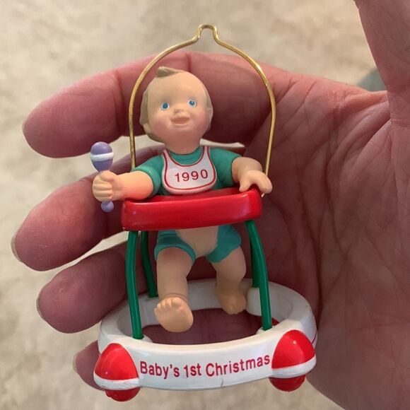 2 Vintage Hallmark Baby Ornaments - Picture 2 of 3